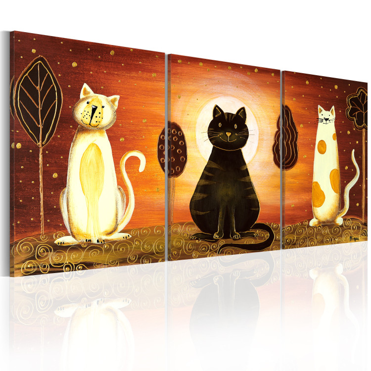 Canvas Mysterious cats 48890 additionalImage 2