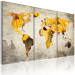 Canvas Art Print Sunny continents - triptych 55390 additionalThumb 2