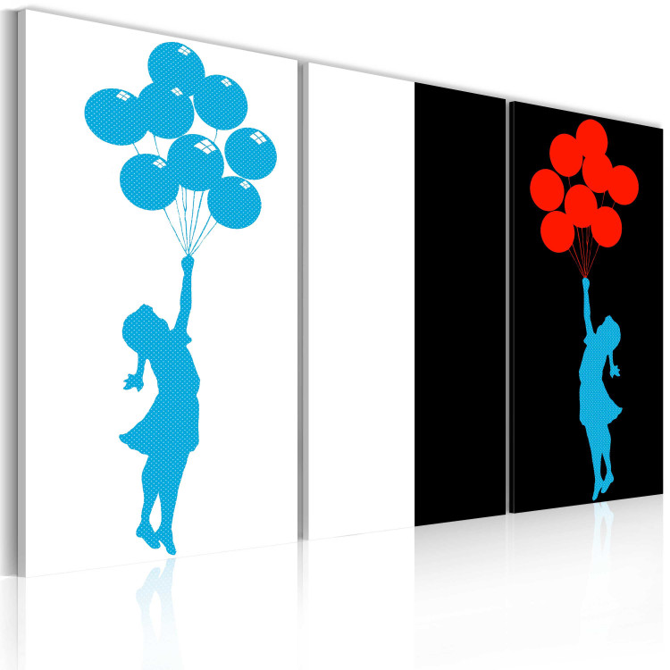 Canvas Girl, balloons (pop art) 55790 additionalImage 2