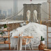 Photo Wallpaper New York Architecture - Winter Bridge with City Skyscrapers in the USA 59790 additionalThumb 4
