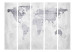 Room Divider Concrete Map - world map with gray continents on a concrete background 95290 additionalThumb 3