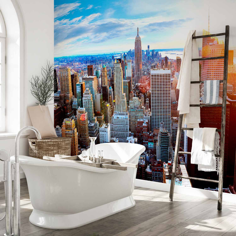 Wall Mural New York USA - architecture at sunrise in saturated colours 98590 additionalImage 8