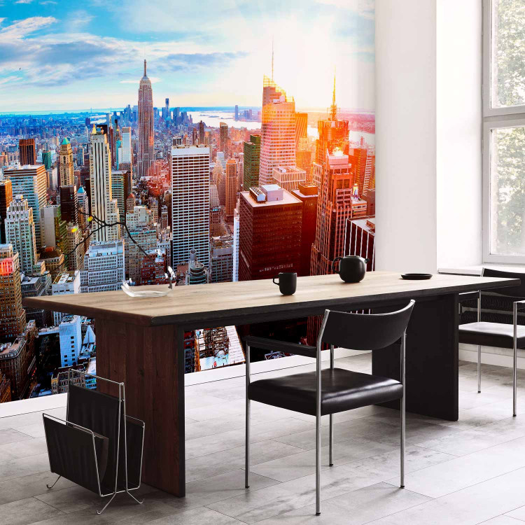 Wall Mural New York USA - architecture at sunrise in saturated colours 98590 additionalImage 4