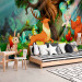 Photo Wallpaper Teddy bear and friends - animals of the forest among trees in a children's glade 108101 additionalThumb 7