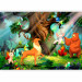 Photo Wallpaper Teddy bear and friends - animals of the forest among trees in a children's glade 108101 additionalThumb 1
