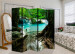 Folding Screen Crystal Clear Water II - jungle landscape against a blue water background 108401 additionalThumb 4