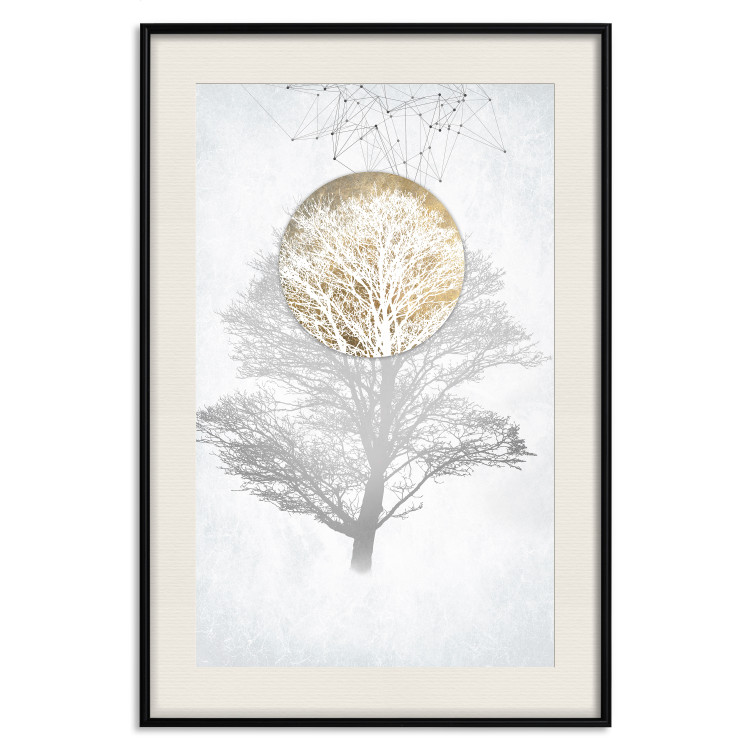 Wall Poster Nature's X-Ray - geometric abstraction with a tree in bright colors 114301 additionalImage 26