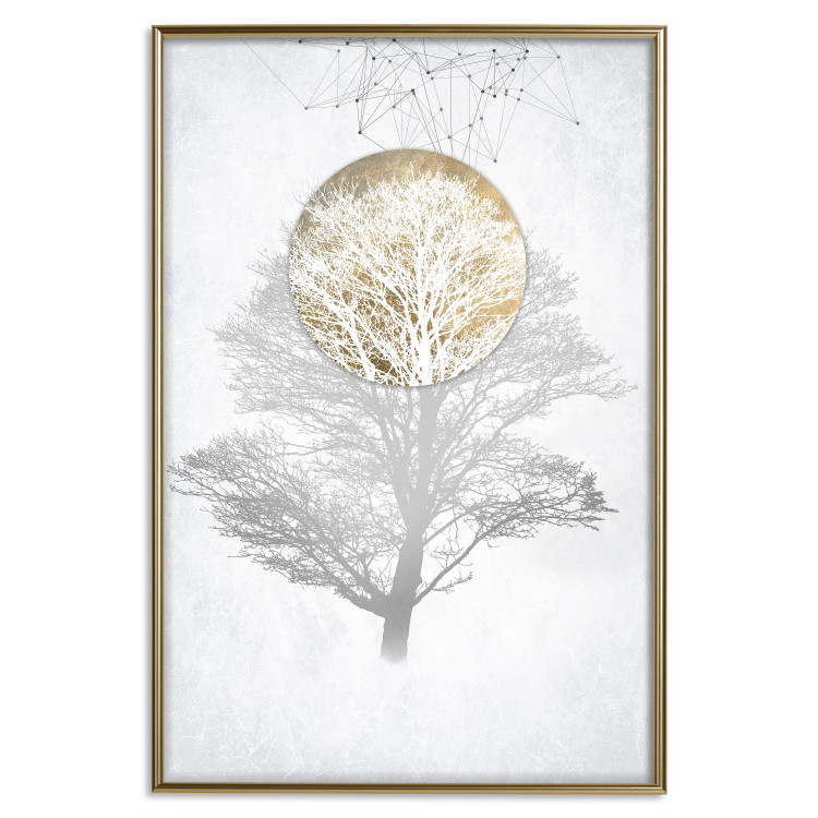 Wall Poster Nature's X-Ray - geometric abstraction with a tree in bright colors 114301 additionalImage 14