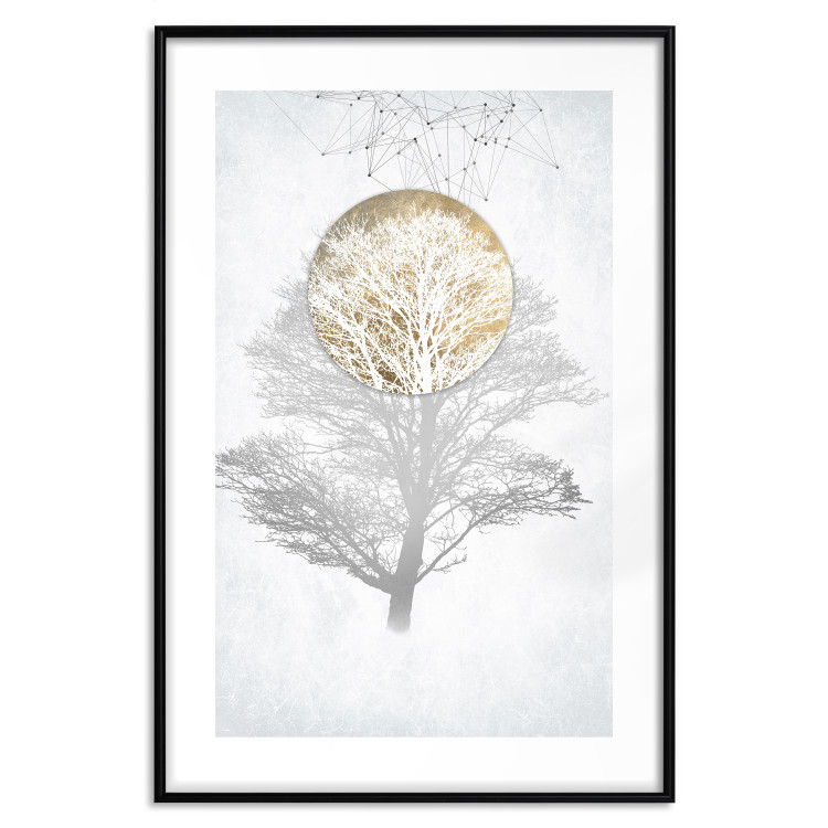 Wall Poster Nature's X-Ray - geometric abstraction with a tree in bright colors 114301 additionalImage 18