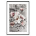 Wall Poster Magnolias - composition with a textured surface with light pink flowers 115201 additionalThumb 17