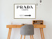Poster Prada Marfa - black and white simple composition with texts and an arrow 116801 additionalThumb 15