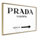Poster Prada Marfa - black and white simple composition with texts and an arrow 116801 additionalThumb 8