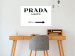 Poster Prada Marfa - black and white simple composition with texts and an arrow 116801 additionalThumb 4