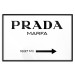 Poster Prada Marfa - black and white simple composition with texts and an arrow 116801 additionalThumb 17
