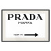 Poster Prada Marfa - black and white simple composition with texts and an arrow 116801 additionalThumb 18