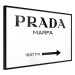 Poster Prada Marfa - black and white simple composition with texts and an arrow 116801 additionalThumb 13