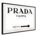 Poster Prada Marfa - black and white simple composition with texts and an arrow 116801 additionalThumb 3