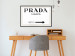 Poster Prada Marfa - black and white simple composition with texts and an arrow 116801 additionalThumb 22
