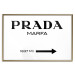 Poster Prada Marfa - black and white simple composition with texts and an arrow 116801 additionalThumb 16