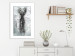 Canvas Art Print Deer in Glamour Light (1-part) - Blend of White and Gray 117001 additionalThumb 3