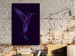 Canvas Free Bird (1-part) - Hummingbird with "Fly" Text on Purple Background 117201 additionalThumb 3