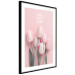 Wall Poster Six Tulips - pink spring flowers and inscriptions on a pastel background 117901 additionalThumb 13