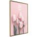 Wall Poster Six Tulips - pink spring flowers and inscriptions on a pastel background 117901 additionalThumb 14