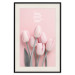 Wall Poster Six Tulips - pink spring flowers and inscriptions on a pastel background 117901 additionalThumb 18