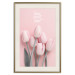 Wall Poster Six Tulips - pink spring flowers and inscriptions on a pastel background 117901 additionalThumb 19