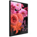 Poster Spring Breeze - botanical composition with pink flowers on a black background 118401 additionalThumb 12