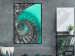 Wall Poster Twisted Stairs - abstraction with architecture in turquoise-gray tones 118501 additionalThumb 3
