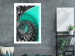 Wall Poster Twisted Stairs - abstraction with architecture in turquoise-gray tones 118501 additionalThumb 2
