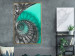 Wall Poster Twisted Stairs - abstraction with architecture in turquoise-gray tones 118501 additionalThumb 5