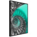 Wall Poster Twisted Stairs - abstraction with architecture in turquoise-gray tones 118501 additionalThumb 10