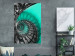 Wall Poster Twisted Stairs - abstraction with architecture in turquoise-gray tones 118501 additionalThumb 14