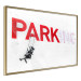Wall Poster Park-ing - Banksy-style mural with a girl on a swing and text 119201 additionalThumb 12