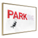 Wall Poster Park-ing - Banksy-style mural with a girl on a swing and text 119201 additionalThumb 6