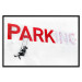 Wall Poster Park-ing - Banksy-style mural with a girl on a swing and text 119201 additionalThumb 18