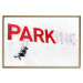 Wall Poster Park-ing - Banksy-style mural with a girl on a swing and text 119201 additionalThumb 16