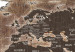 Canvas Art Print World Map: Wooden Mosaic (3 Parts) 122201 additionalThumb 5