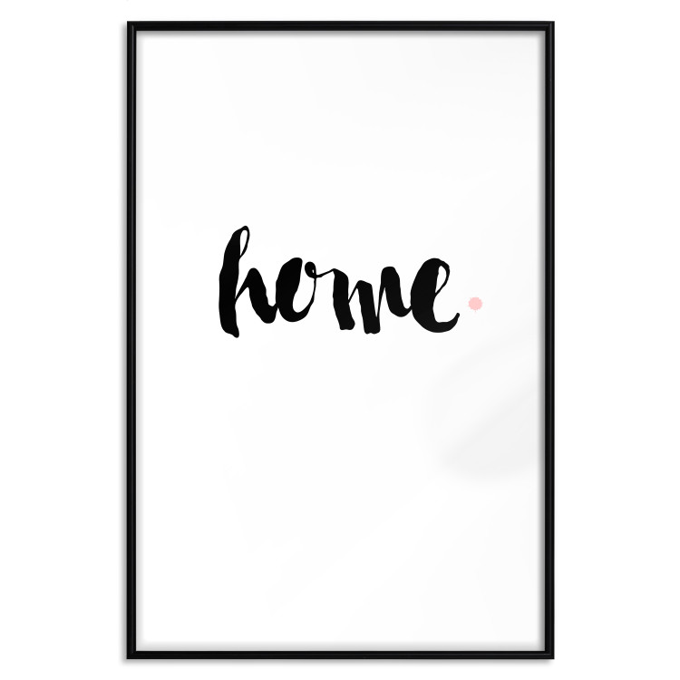 Wall Poster Home and Dot - artistic English text on a white background 122901 additionalImage 24