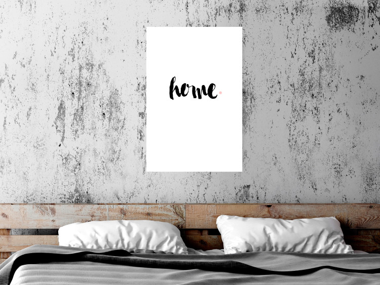 Wall Poster Home and Dot - artistic English text on a white background 122901 additionalImage 4