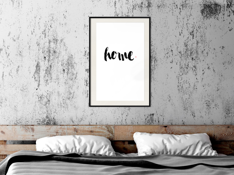 Wall Poster Home and Dot - artistic English text on a white background 122901 additionalImage 22