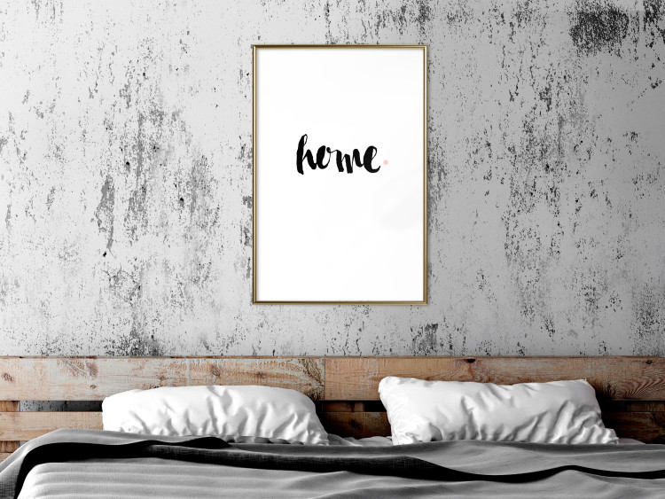 Wall Poster Home and Dot - artistic English text on a white background 122901 additionalImage 15