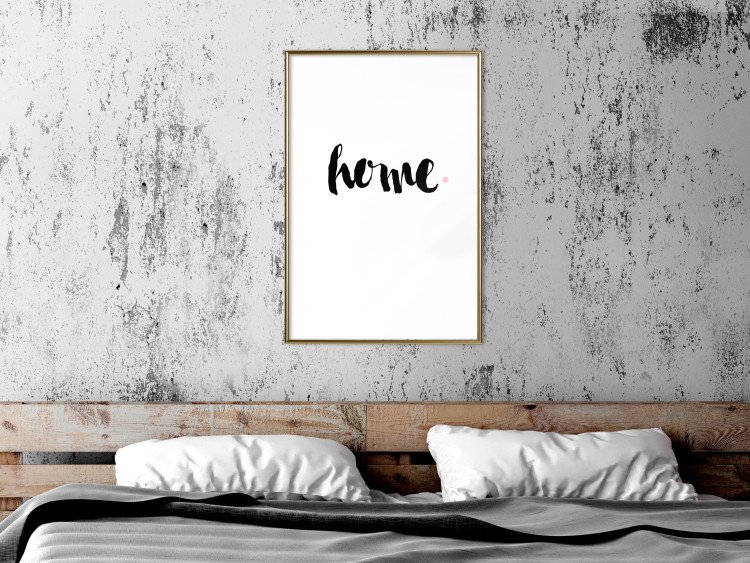 Wall Poster Home and Dot - artistic English text on a white background 122901 additionalImage 5