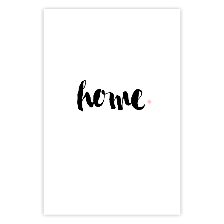 Wall Poster Home and Dot - artistic English text on a white background 122901 additionalImage 25