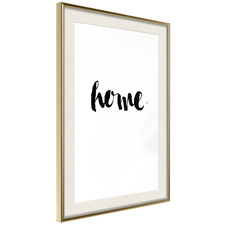 Wall Poster Home and Dot - artistic English text on a white background 122901 additionalImage 2