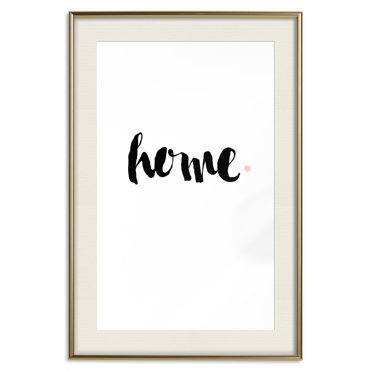 Wall Poster Home and Dot - artistic English text on a white background 122901 additionalImage 19