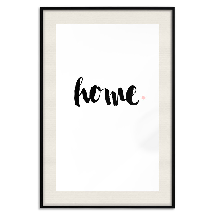 Wall Poster Home and Dot - artistic English text on a white background 122901 additionalImage 18
