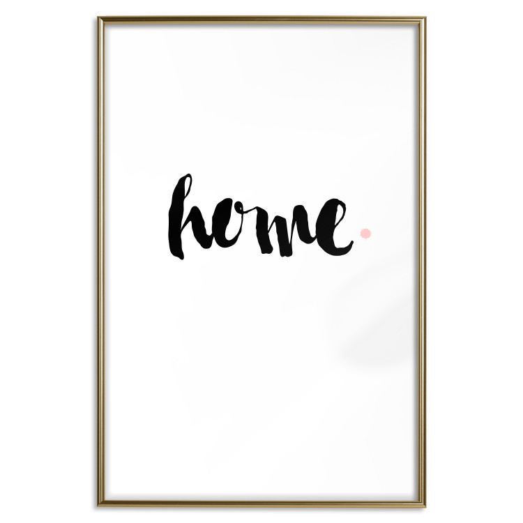 Wall Poster Home and Dot - artistic English text on a white background 122901 additionalImage 16